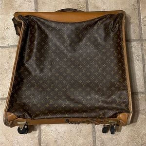 Vintage Louis Vuitton Large Folding Garment Bag Monogram Canvas Luggage